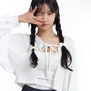 Lewkin Tie Bolero Cardigan